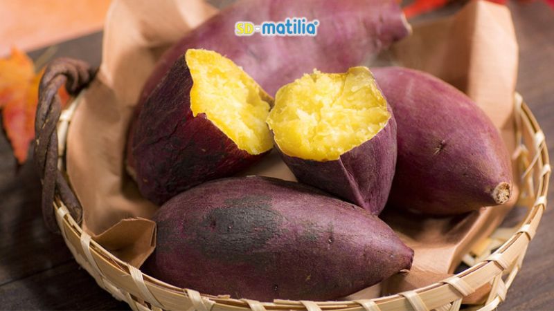 Chế độ ăn uống cho bà bầu cần có khoai lang