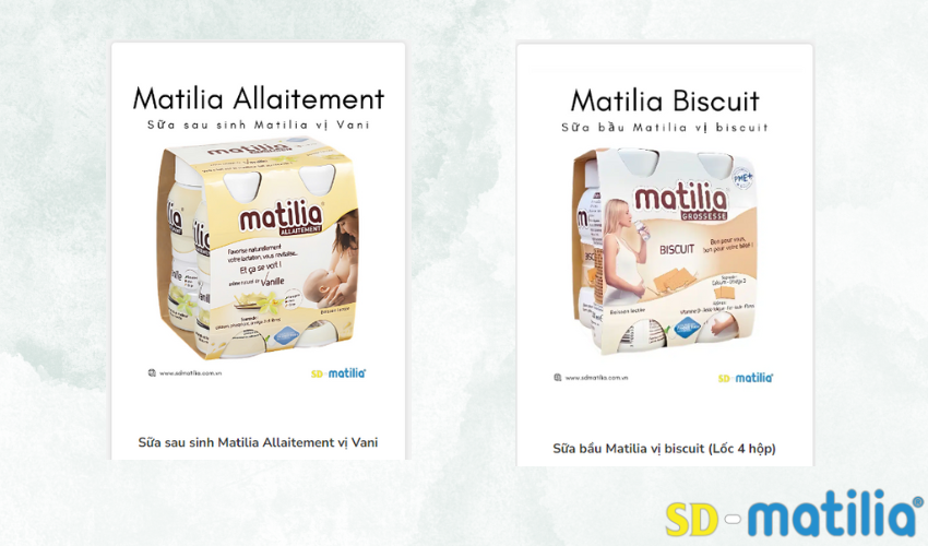 Sữa bầu và sữa sau sinh Matilia