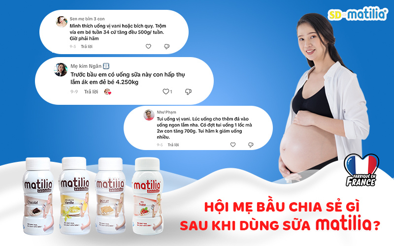 Những đánh giá thực tế từ các mẹ bầu sau khi sử dụng sữa bầu Matilia