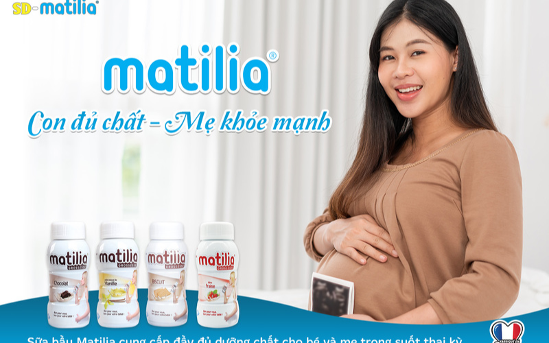 Sữa bầu Matilia đa dạng các vitamin và khoáng chất cho bé khỏe mạnh, thông minh