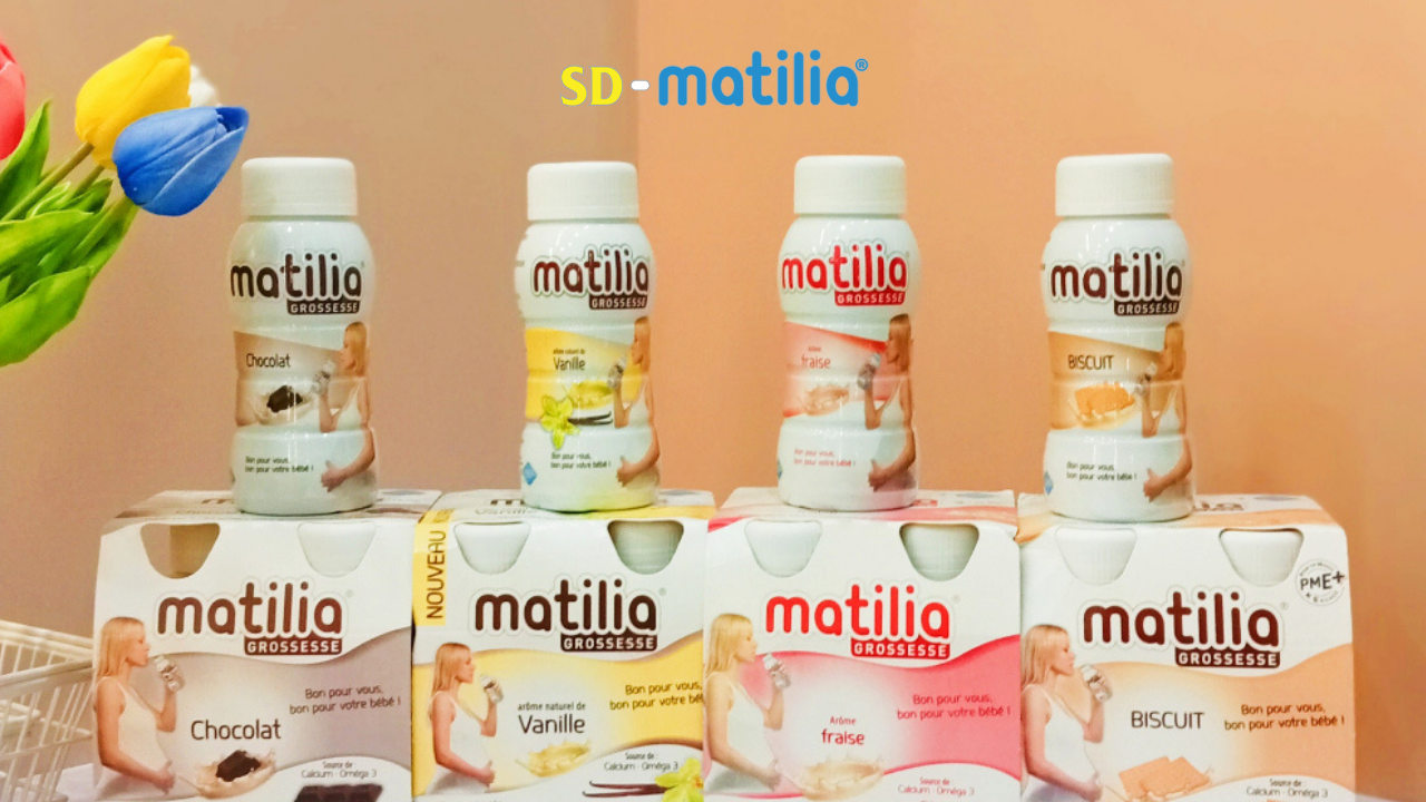 Sữa bầu Matilia Grossesse với 4 hương vị thơm ngon, dễ uống