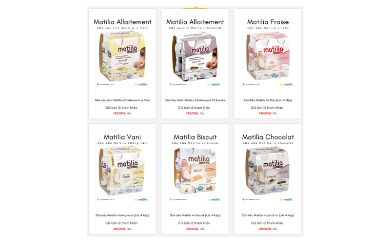 Tuyển dụng đại lý, nhà phân phối sữa Matilia trên toàn quốc, chiết khấu hấp dẫn