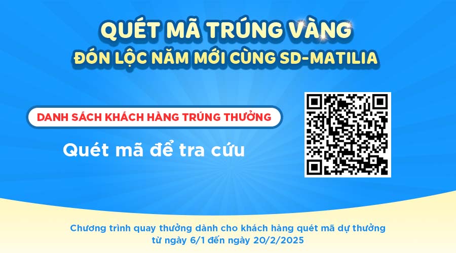 Danh sách khách hàng trúng giải Quét mã trúng vàng - Đón lộc năm mới