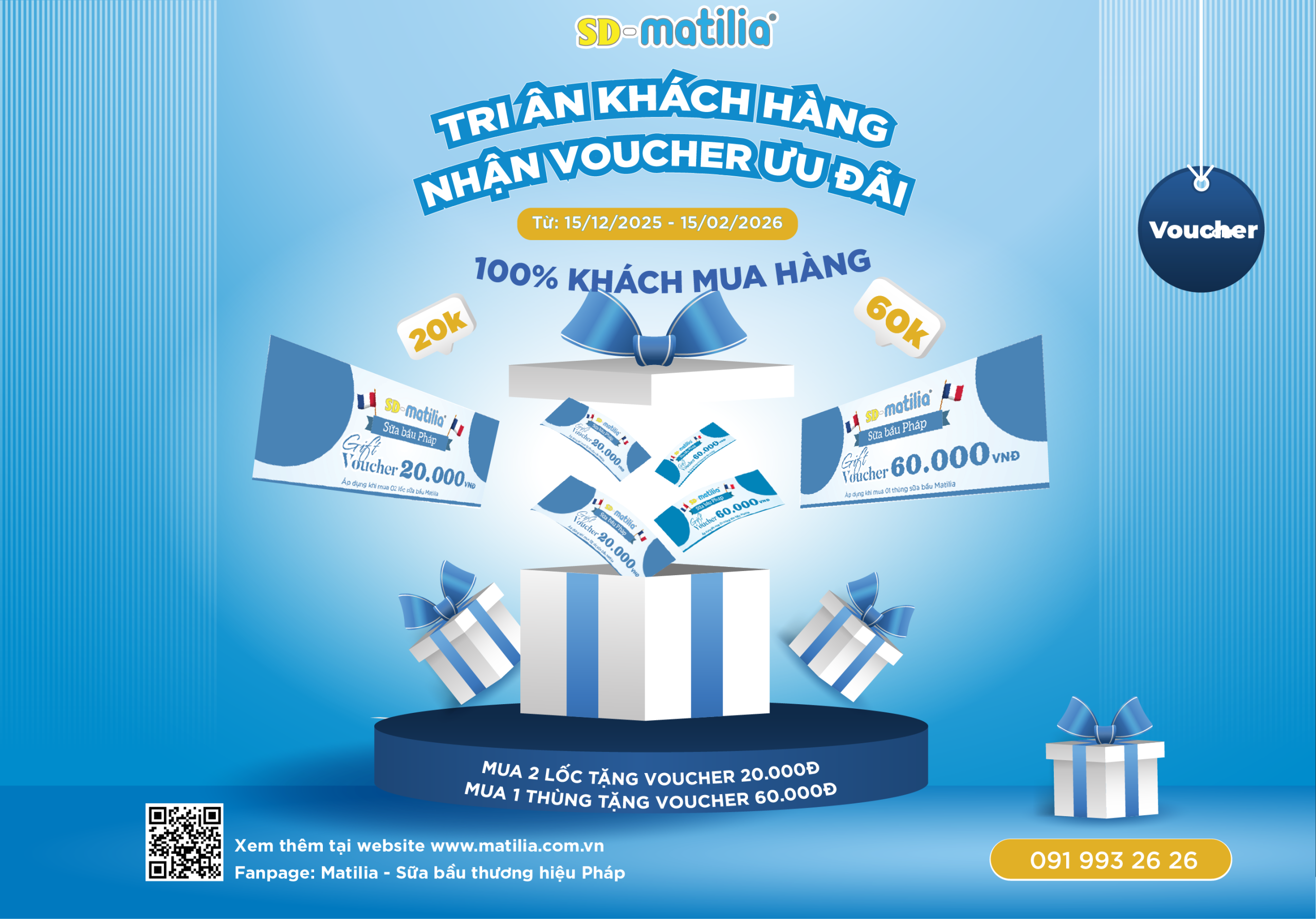 MATILIA TRI ÂN KHÁCH HÀNG – NHẬN VOUCHER ƯU ĐÃI KHI MUA SỮA BẦU CHÍNH HÃNG