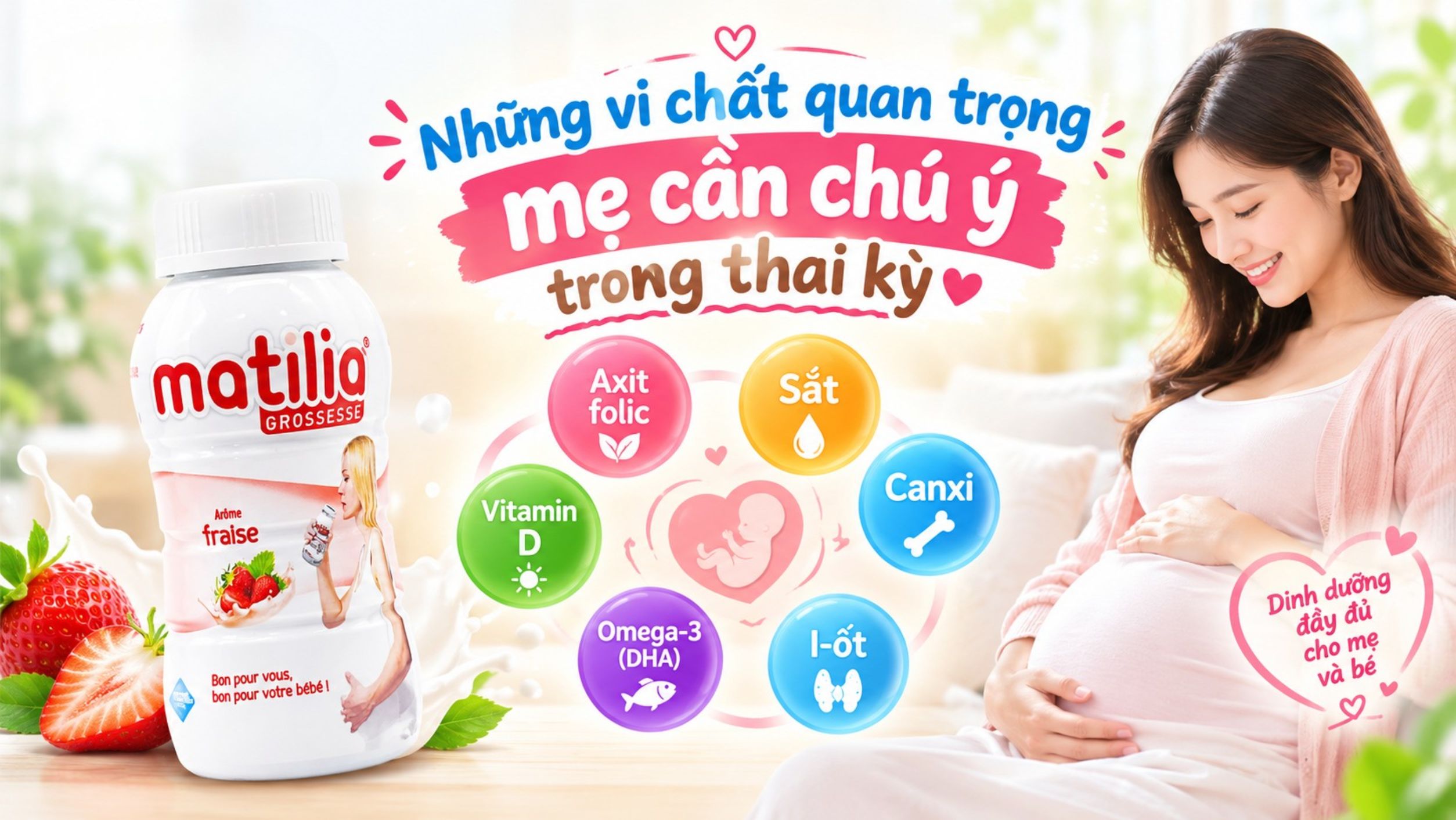 Những vi chất quan trọng mẹ cần chú ý trong thai kỳ